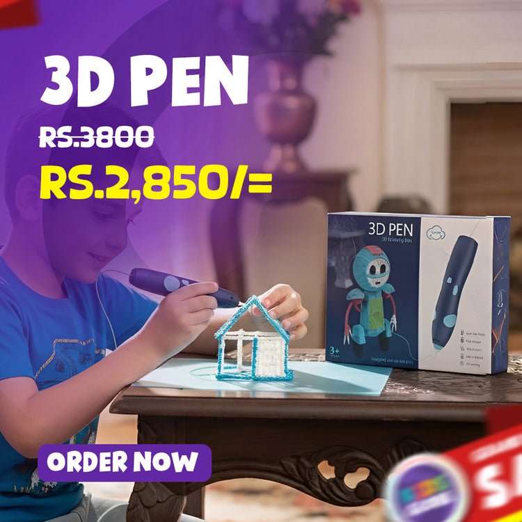 Creative 3D Printing Drawing Pen – USB 3D Pen with Safe Filament for Kids & DIY Arts