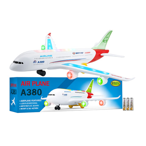 Airbus A380 Airlines Model Aeroplane Toy – Electric Lights & Sounds
