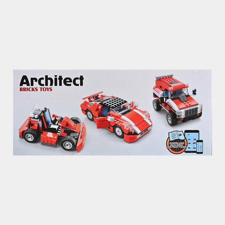Architect Creator - 23 in 1 Super Speedster Race Car Building Blocks Set (278+ Pieces)