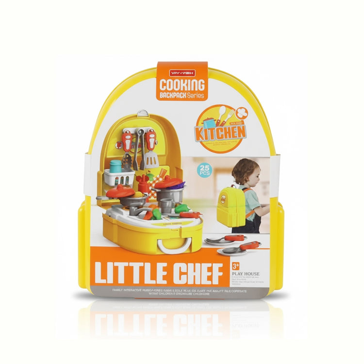 Little Chef Kitchen Set for Kids – 22 Piece Backpack Series