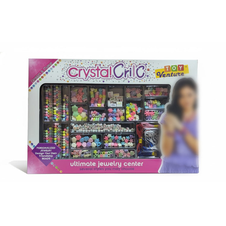 DIY Friendship Bracelet & Necklace Kit – Creative Bead Art and Craft Set for Girls