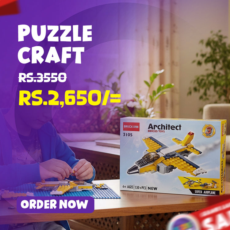 Toy Bricks Puzzle Craft – Digital, English & Engineering Series