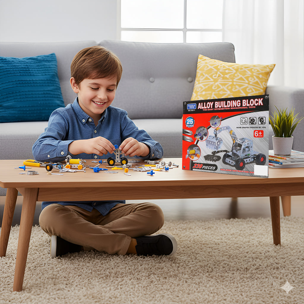 Educational Building Blocks Set for Kids (286 Pieces)