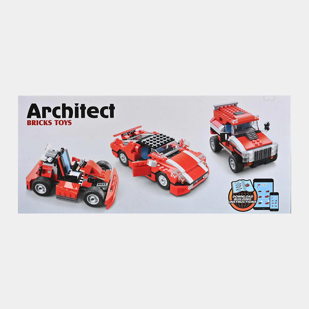 Architect Creator - 23 in 1 Super Speedster Race Car Building Blocks Set (278+ Pieces)