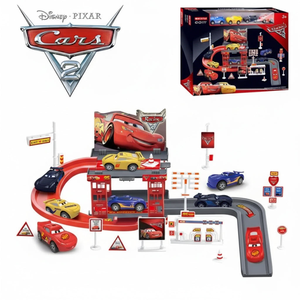 Cars Racing Track 29 Pcs Parking Garage Toy Set for Kids