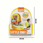 Little Chef Kitchen Set for Kids – 22 Piece Backpack Series