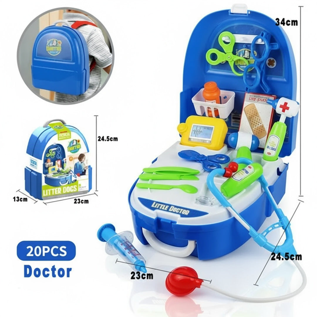 Doctor Set for Kids – 20 Piece Medical Backpack Series