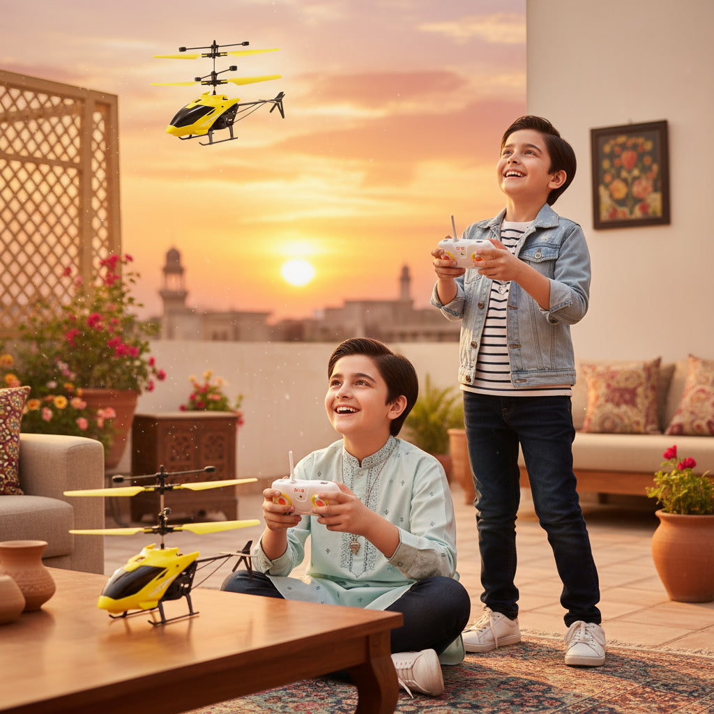 Flying Remote Control Aircraft Helicopter for Kids