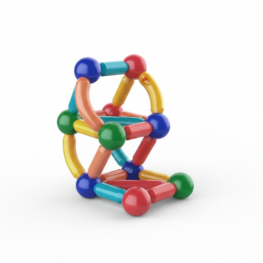 Magnetic Balls & Rods Building Set for Kids – 36/42/64 Piece Educational STEM Toy