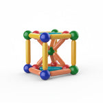 Magnetic Balls & Rods Building Set for Kids – 36/42/64 Piece Educational STEM Toy