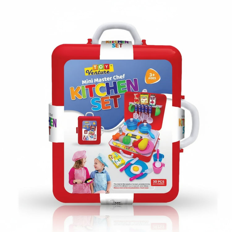 Mini Master Chef Kitchen Set for Kids | Red