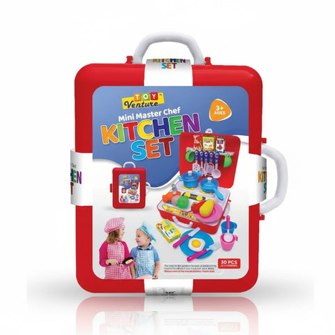 Mini Master Chef Kitchen Set for Kids | Red