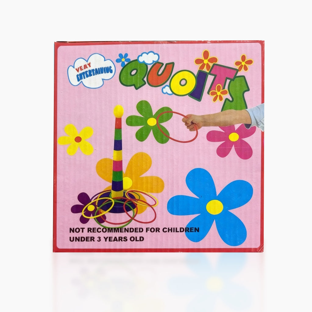 Quoits Game Toy for Children | Ring Toss Tower Educational Play Set