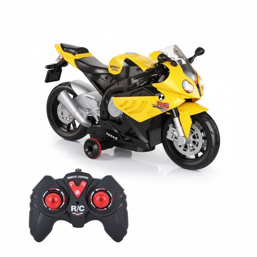 Remote Control Bike with Light & Music | USB Rechargeable Toy for Kids