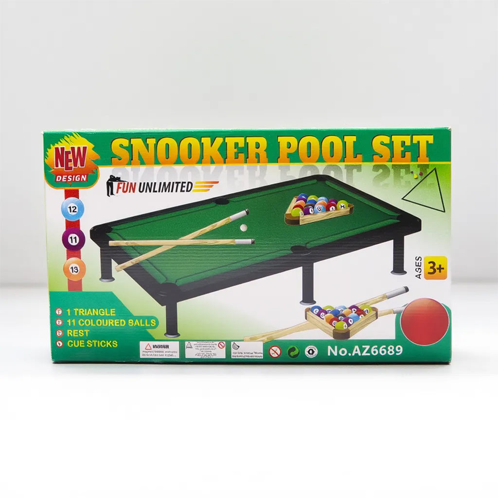 Snooker Pool Set 20 Inches Toy with Accessories – Mini Table Game for Kids