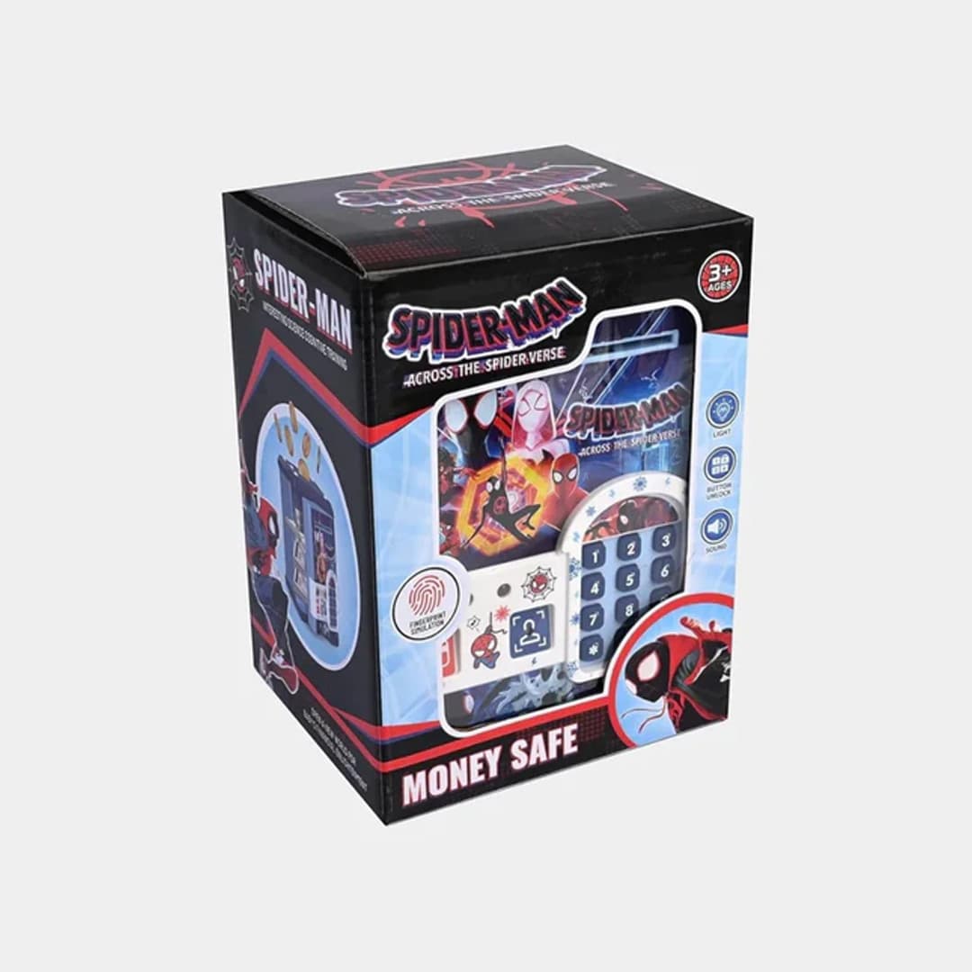 Spiderman Money Safe Box for Kids – Light & Sound Automatic Bank