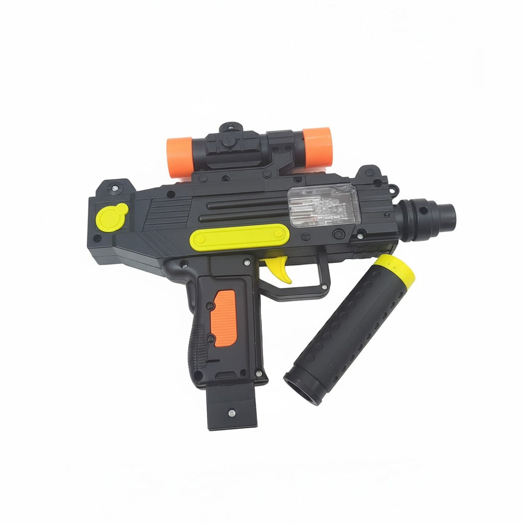 FunBlast Uzi Electric Mini Gun Toy for Kids – Light & Sound Battery Operated