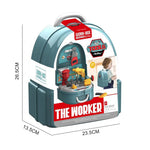 The Worker Construction Tools Set for Kids – 21 Piece Backpack Series