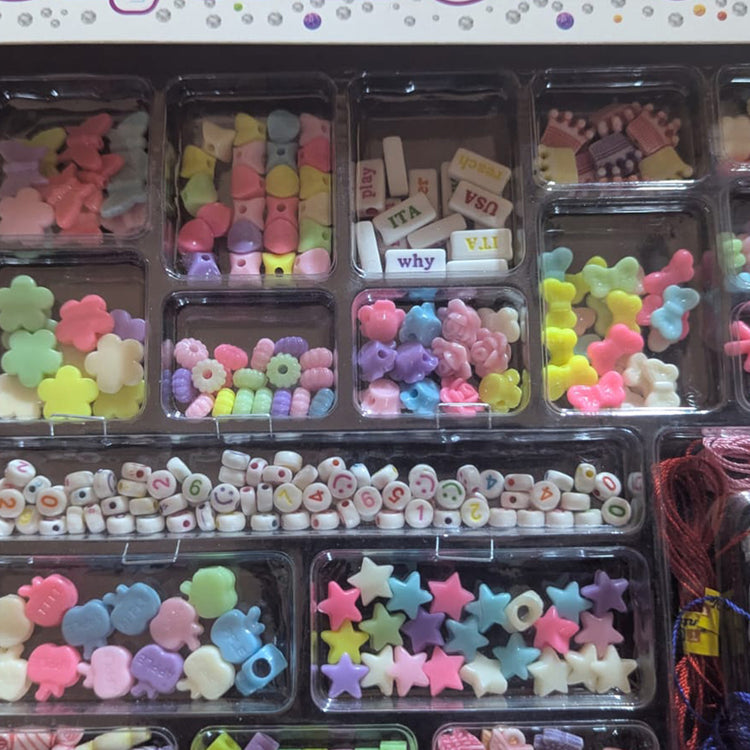 DIY Friendship Bracelet & Necklace Kit – Creative Bead Art and Craft Set for Girls