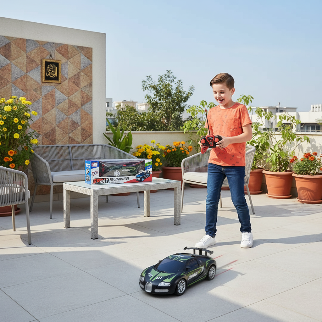 Remote Control Bugatti Spray Car
