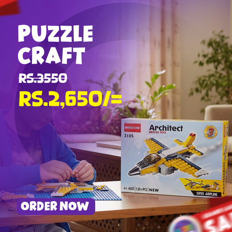 Toy Bricks Puzzle Craft – Digital, English & Engineering Series